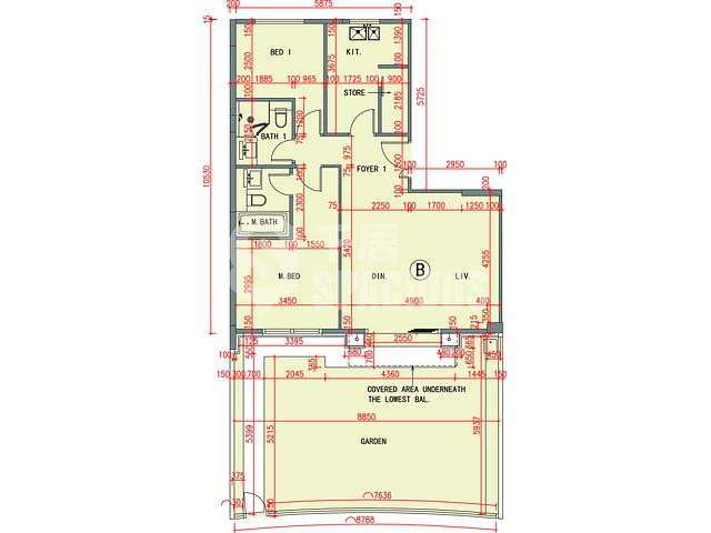 Stanley - One Stanley Block 5 Floor Plan 01