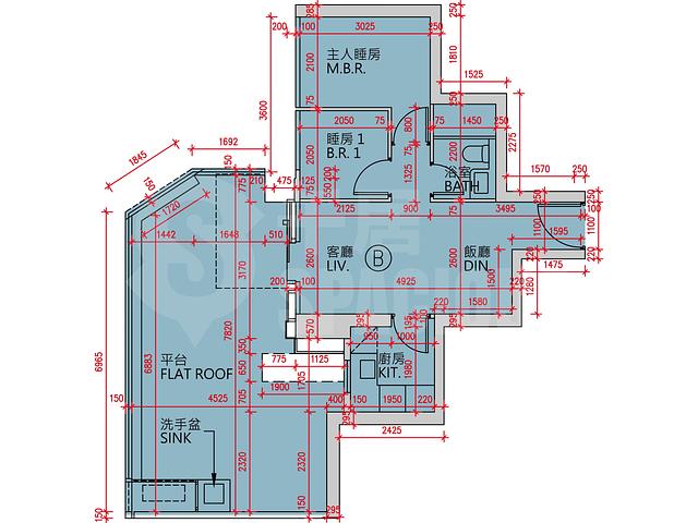 Lohas Park - Lohas Park Phase 12C Grand Seasons Tower 1A Floor Plan 08