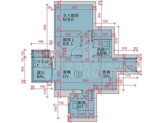 Lohas Park - Lohas Park Phase 12C Grand Seasons Tower 1A Floor Plan 12
