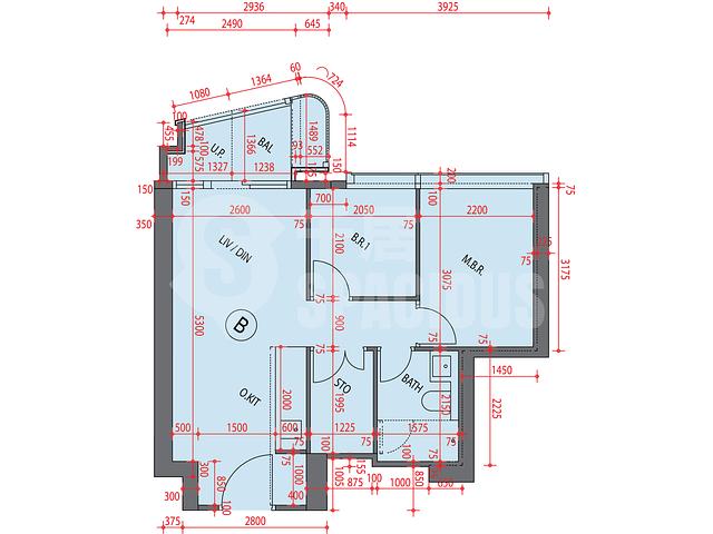Kai Tak - KT Marina Phase 1 KT Marina I Tower 2B Floor Plan 02