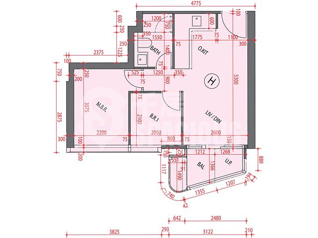 Kai Tak - KT Marina Phase 1 KT Marina I Tower 2B Floor Plan 07