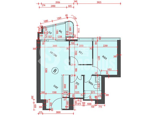 Kai Tak - KT Marina Phase 1 KT Marina I Tower 2B Floor Plan 08