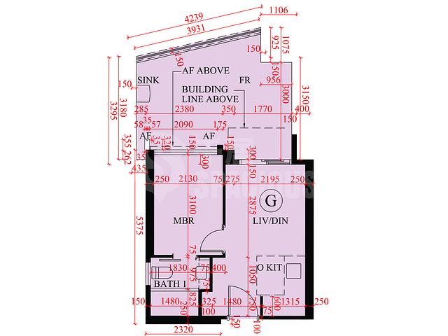 馬鞍山 - Sierra Sea 1A(2)期 Aqua Avenue 1座 平面圖 16