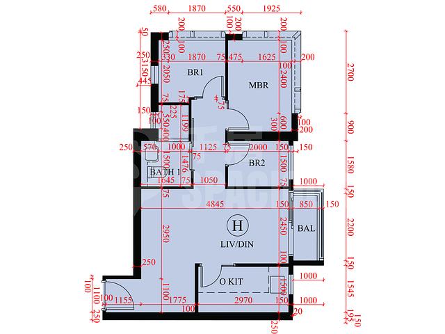 馬鞍山 - Sierra Sea 1A(2)期 Aqua Avenue 1座 平面圖 07