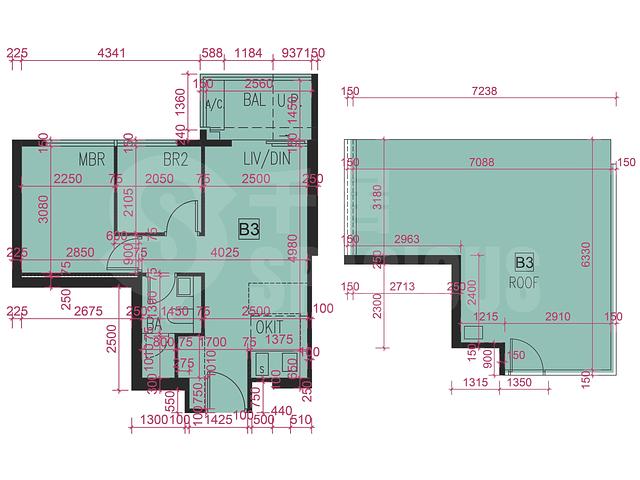 Tai Po - Le Mont Phase 2 Tower 1 Floor Plan 12