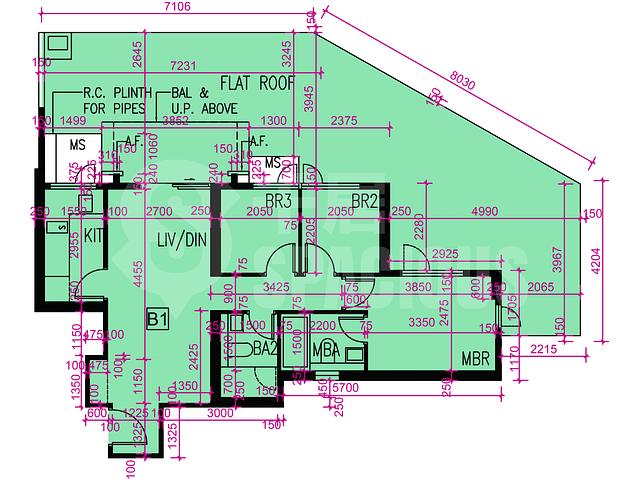 Tai Po - Le Mont Phase 2 Tower 1 Floor Plan 04