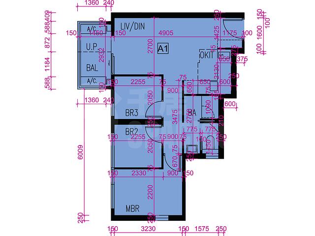 Tai Po - Le Mont Phase 2 Tower 1 Floor Plan 20