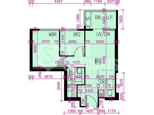 Tai Po - Le Mont Phase 2 Tower 1 Floor Plan 19