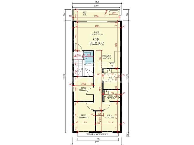 Cheung Chau - The Evergreen Block C Floor Plan 01