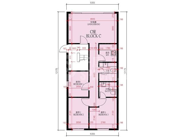 Cheung Chau - The Evergreen Block C Floor Plan 03