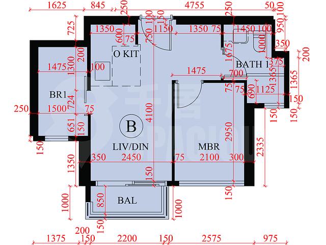Ma On Shan - Sierra Sea Phase 1B Bleu Avenue Tower 5 Floor Plan 07