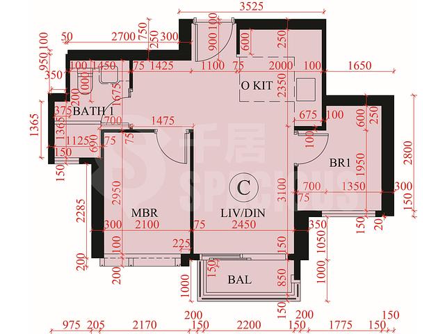 Ma On Shan - Sierra Sea Phase 1B Bleu Avenue Tower 5 Floor Plan 07
