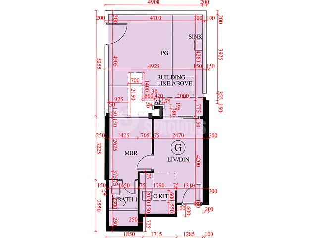 Ma On Shan - Sierra Sea Phase 1B Bleu Avenue Tower 5 Floor Plan 17