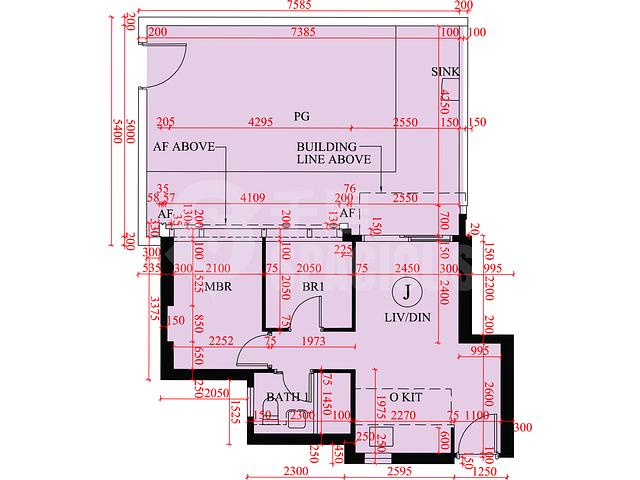 Ma On Shan - Sierra Sea Phase 1B Bleu Avenue Tower 5 Floor Plan 16