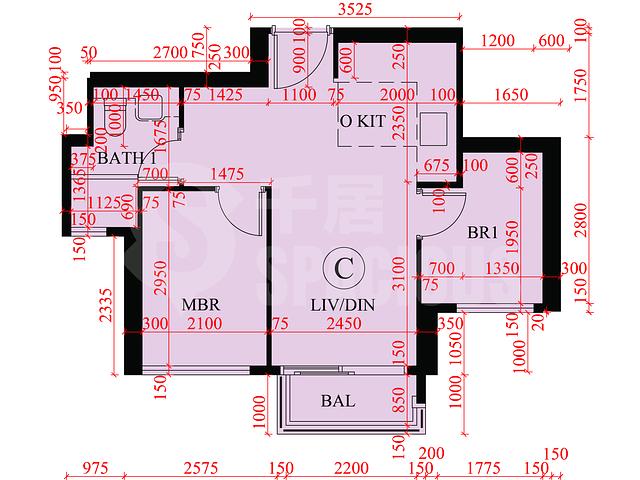 Ma On Shan - Sierra Sea Phase 1B Bleu Avenue Tower 5 Floor Plan 19