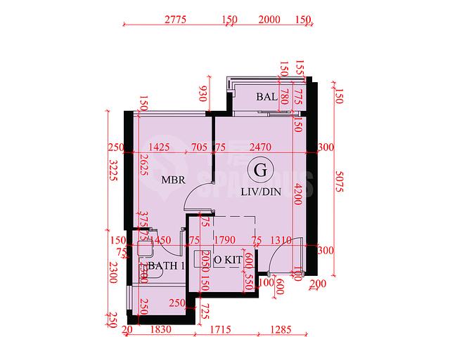 Ma On Shan - Sierra Sea Phase 1B Bleu Avenue Tower 5 Floor Plan 18