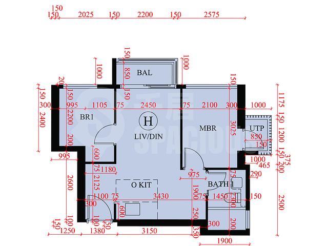 Ma On Shan - Sierra Sea Phase 1B Bleu Avenue Tower 5 Floor Plan 05