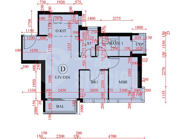 Ma On Shan - Sierra Sea Phase 1B Bleu Avenue Tower 5 Floor Plan 06