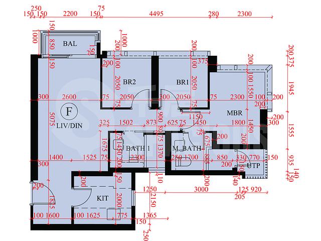 Ma On Shan - Sierra Sea Phase 1B Bleu Avenue Tower 5 Floor Plan 12