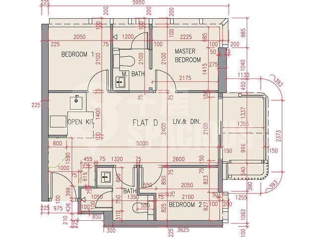 Sai Ying Pun - Upper Manor Floor Plan 01