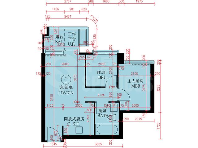 啟德 - 維港・灣畔1A期1B座 平面圖 04