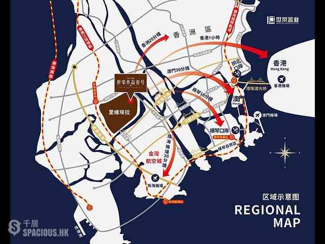 珠海 - 30分鐘抵達港珠澳大橋，斗門最大最靚70萬方國際生態豪宅 15