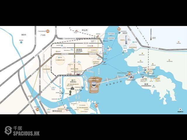 Zhuhai - 港珠澳大橋人工島唯一可售項目，世貿港珠澳口岸城，未來免稅島，現認籌5萬抵10萬，數量有限，先到先得！可在港認購，港澳東亞銀行直貸。 23