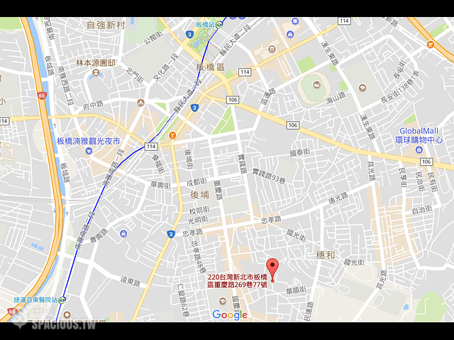 板桥区 - 220台湾新北市板橋區重慶路269巷XX號 09