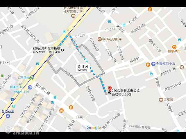 Banqiao - No. XX, Lane 36, Songbai Street, Banqiao District, New Taipei City, Taiwan 220 04