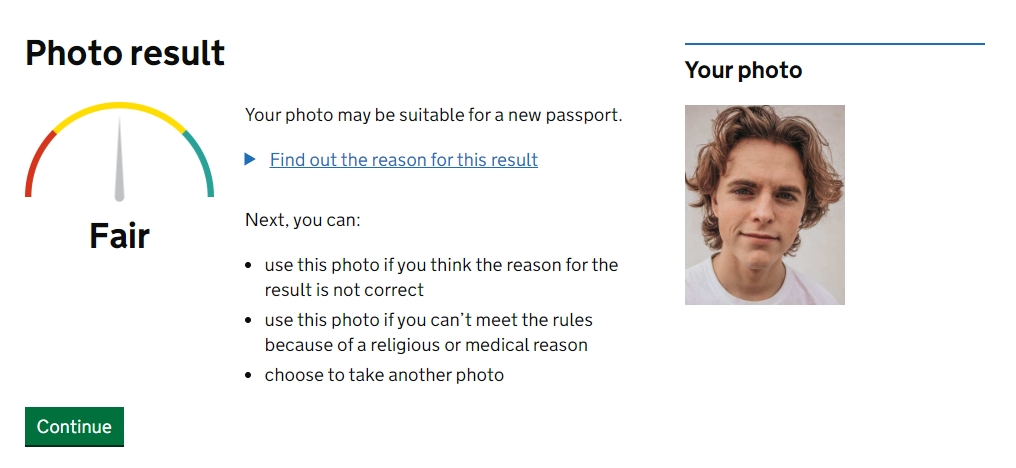 上傳護照相，回答第 2 部分個人資料問題